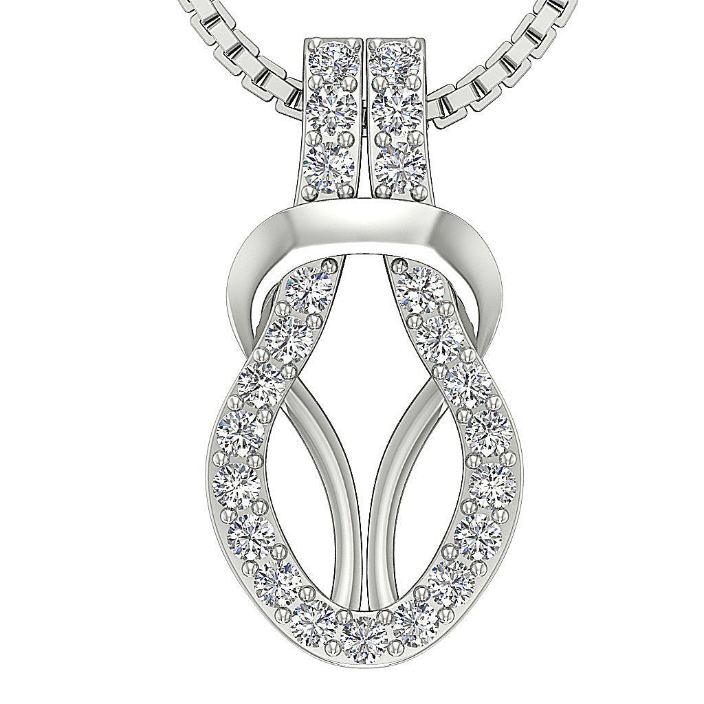 DesignerNaturalDiamond14kWhiteGoldPendants