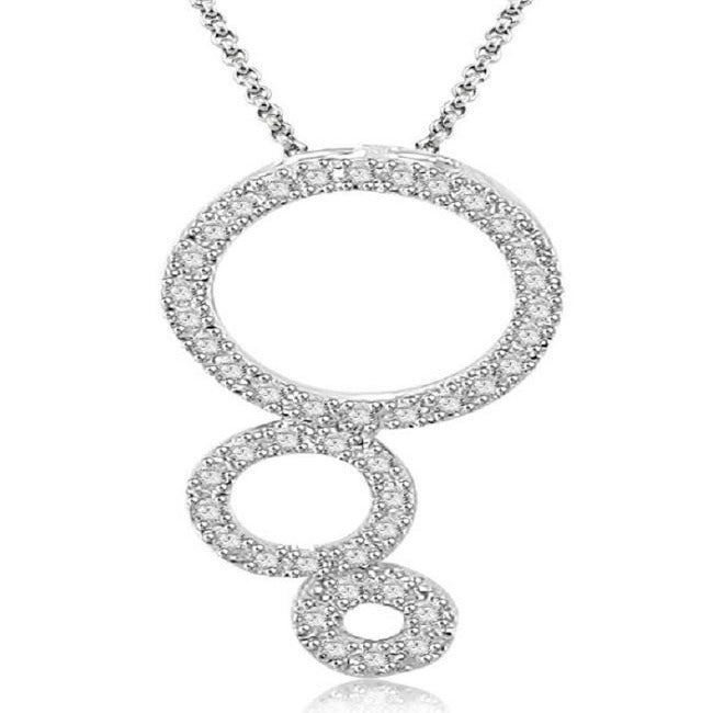VVS1/VS1/SI1/I1 0.85 Ct Circle Of Love Engagement Pendants Natural Diamond 14k/18k Yellow Gold Prong Set
