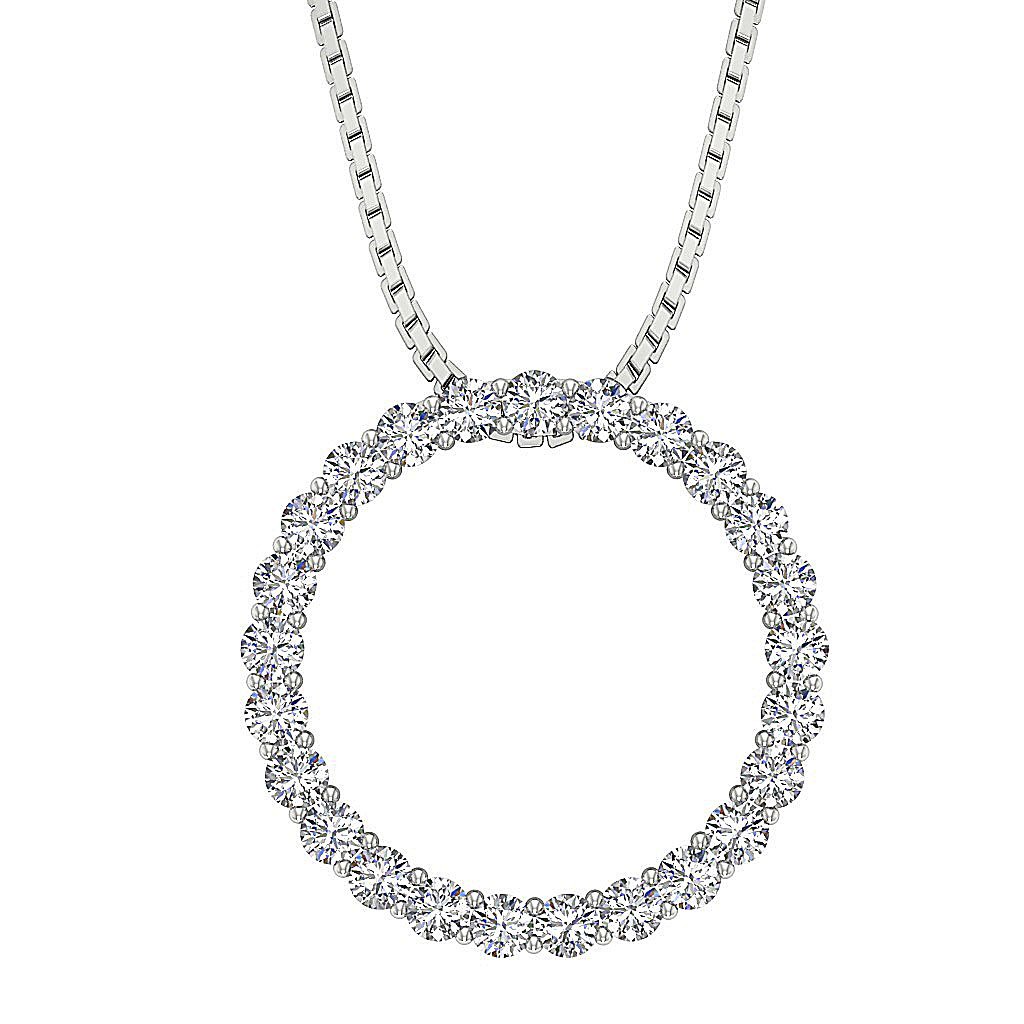 DesignerNaturalDiamond14kWhiteGoldPendants