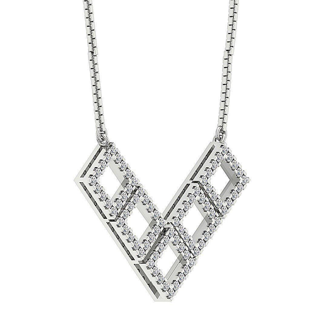 Unique Fashion Pendants SI1/I1 G 0.70 Carat Round Diamond 14k/18k Solid Gold