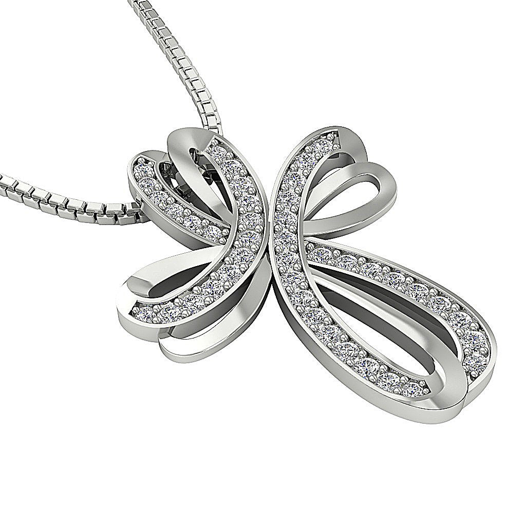 DesignerNaturalCutDiamondWhiteGoldPendants