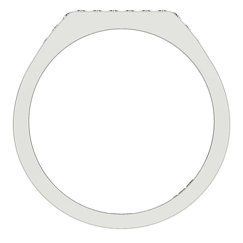 SI1/I1 G 0.60Ct Mens Wedding Ring 14k Solid Gold Natural Diamonds Channel Set Width 5.00MM