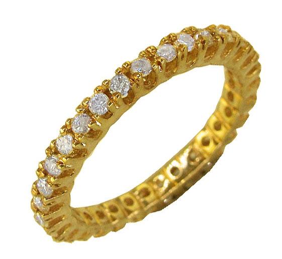 EternityRing14kYellowGoldProngSet