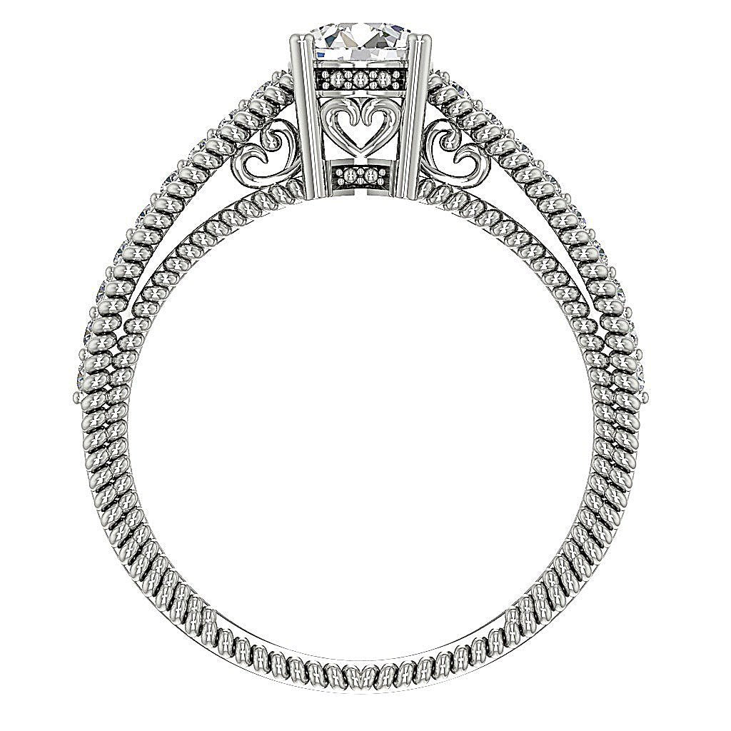 5.50 MM Accent Solitaire Wedding Ring Genuine Diamond I1 G 1.00 Ct 14k Solid Gold Prong Set