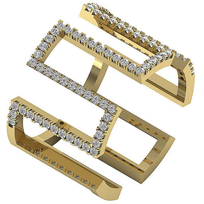 Eternity Wedding Ring Genuine Diamond I1 G 0.75 Ct Prong Set 14k Solid Gold 14.30 MM