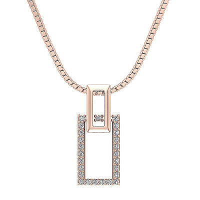 14k/18k Solid Gold Designer Fashion Pendant SI1/I1 G 0.15 Carat Genuine Diamond