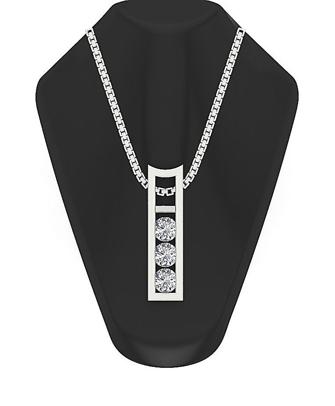 SI1/I1 G 0.50 Carat Round Diamond 14k/18k Solid Gold Designer Fashion Pendant