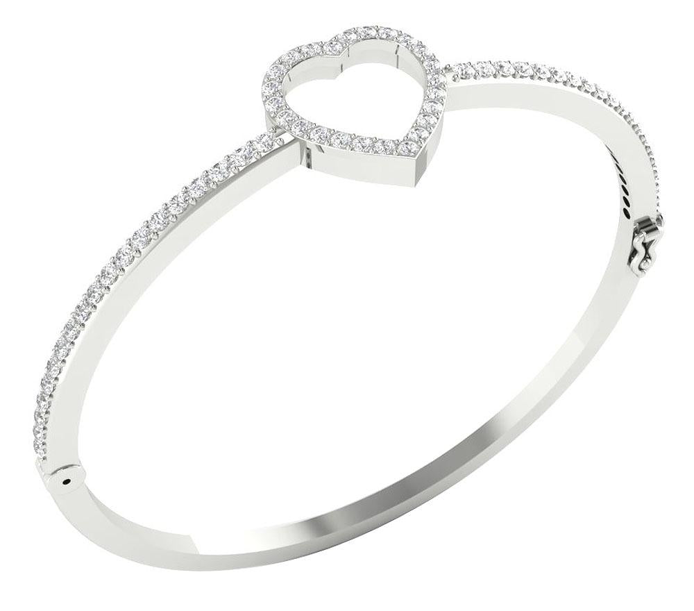 Diamond Bangles Round Diamonds VVS1/VS1/SI1/I1 1.60 Ct 14k/18k White Yellow Rose Gold