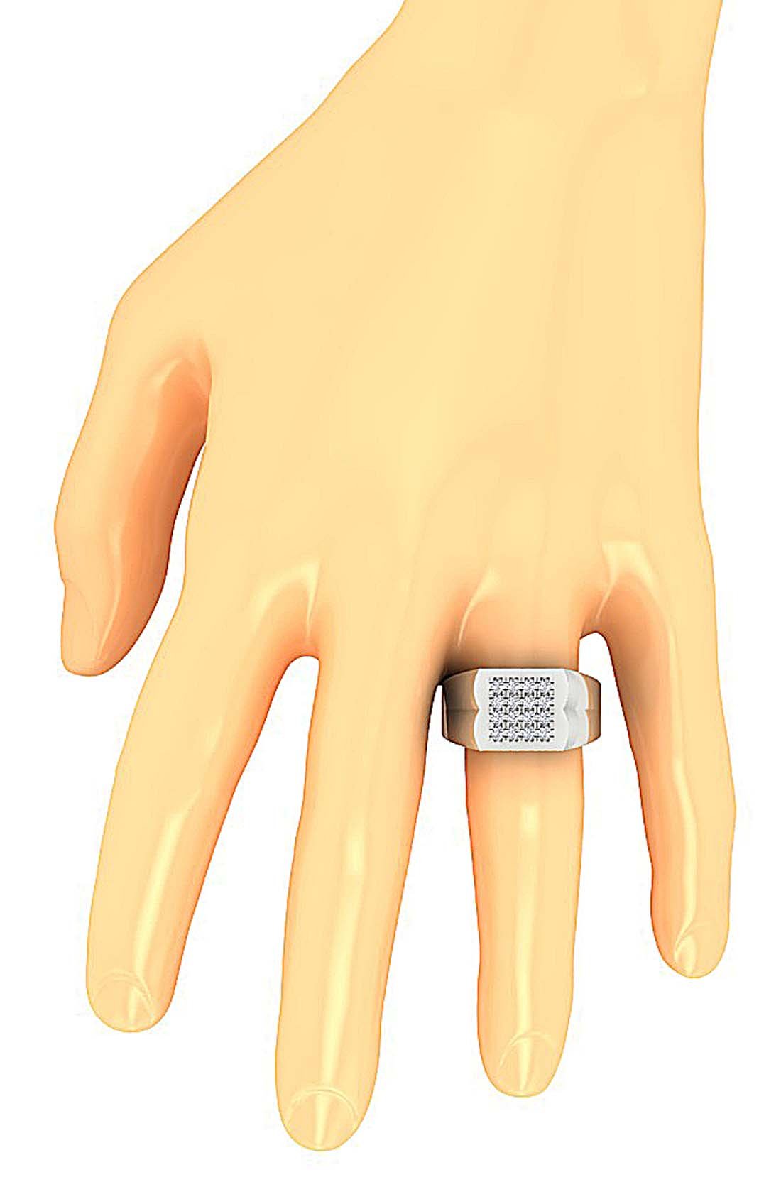 14k Solid Gold I1 G 0.70 Ct Mens Anniversary Ring Natural Diamond Prong Set 12.00 MM