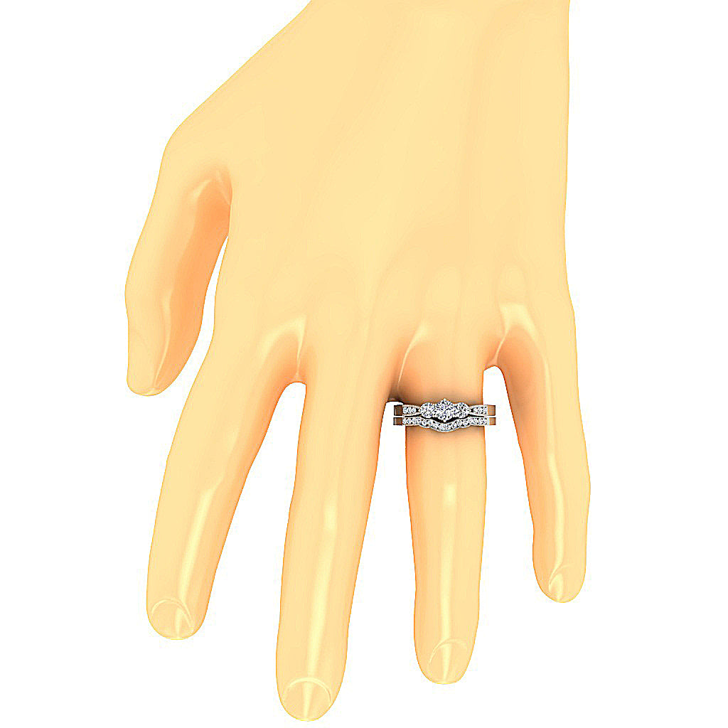 OnFingerBridalAnniversaryRingSet