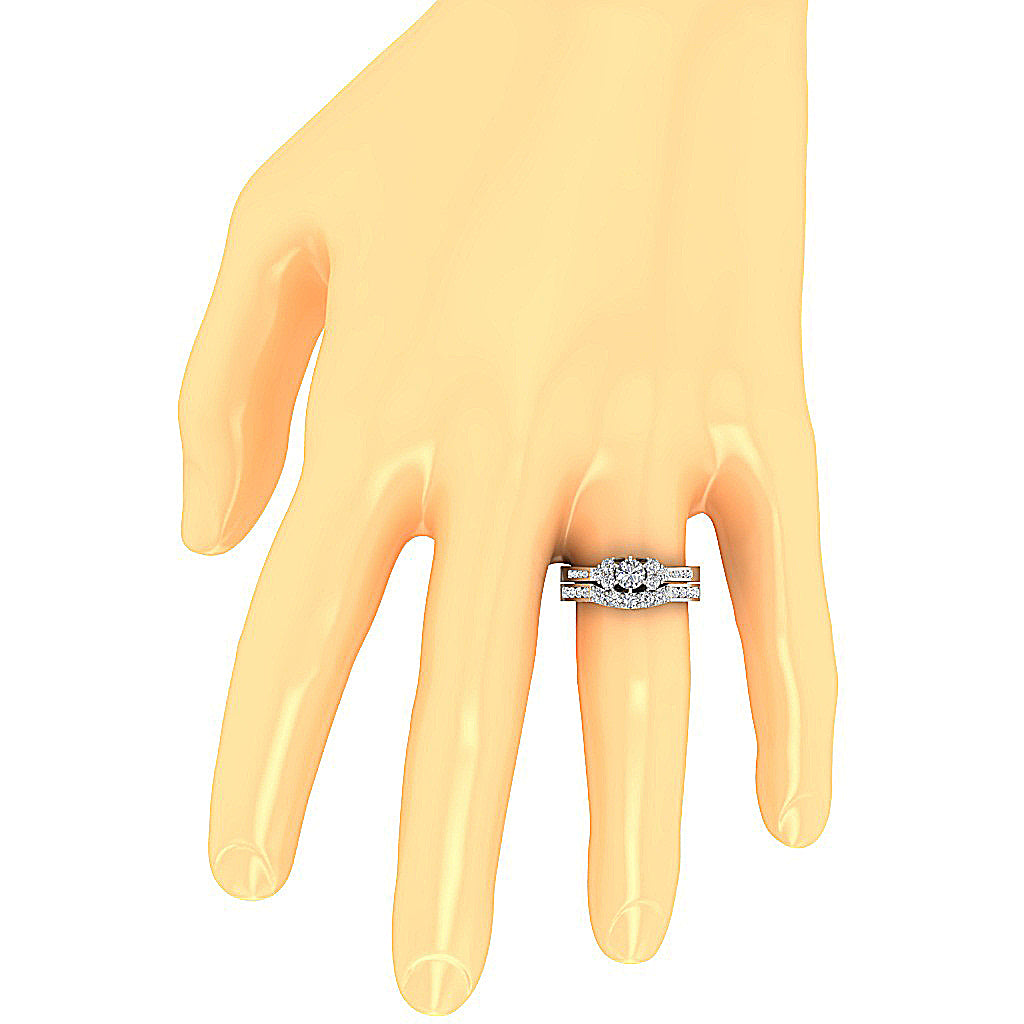 OnFingerBridalAnniversaryRingSet