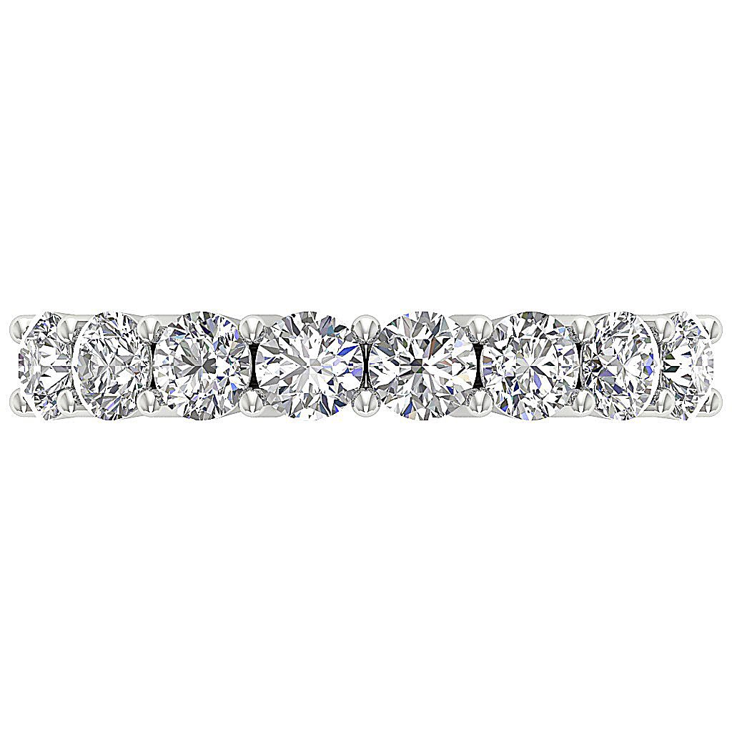 Anniversary Round Diamond I1 G 1.40 Carat 14K Solid Gold 3.37MM