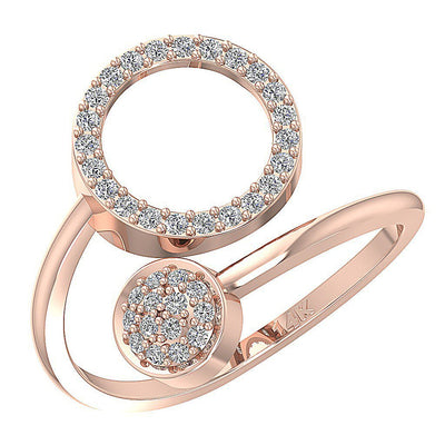 Engagement Ring SI1 G 0.30 Ct Genuine Round Cut Diamond Prong Set 16.40 MM