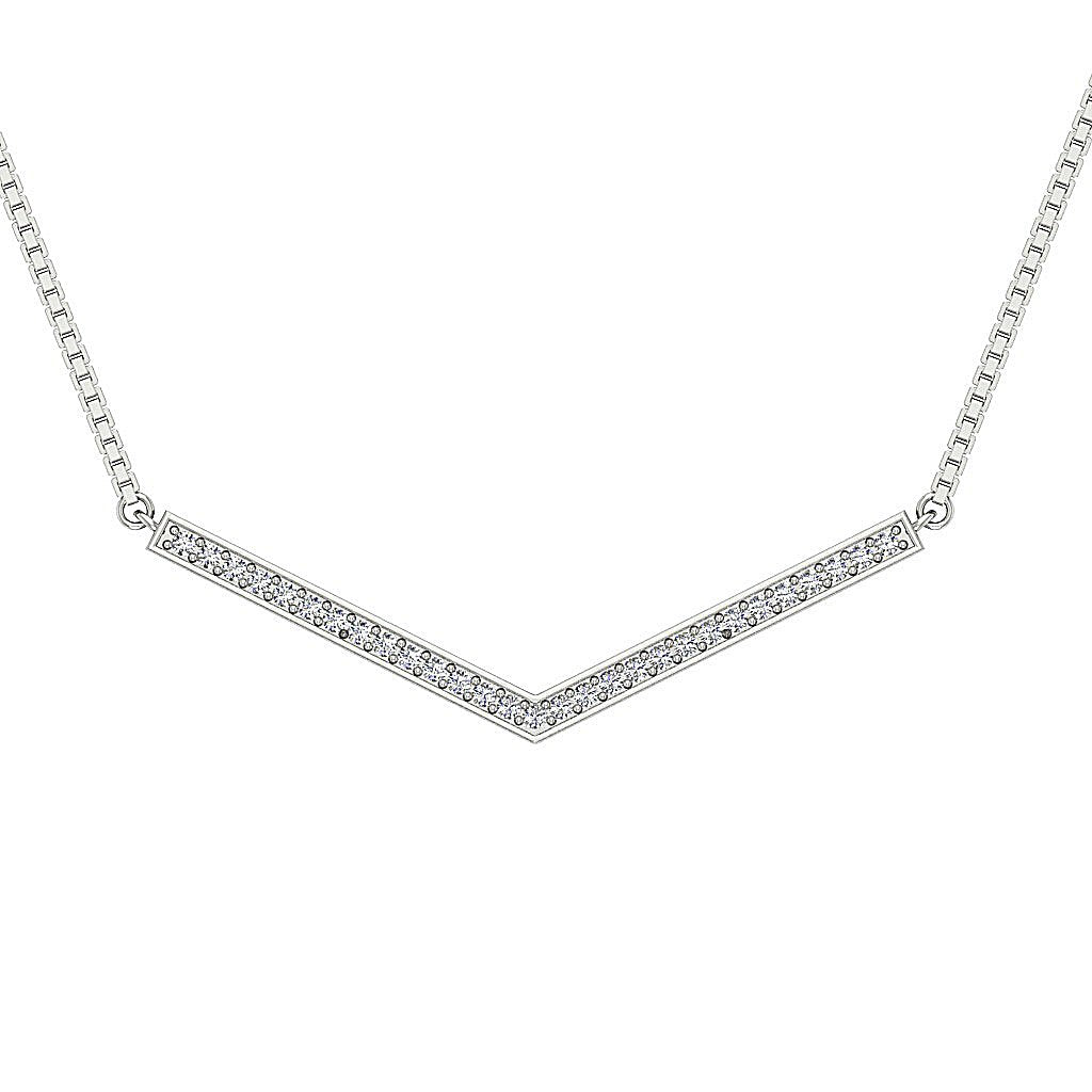 Prong Set Fashion Engagement Pendants Natural Diamond SI1/I1 G 0.20 Ct 14k/18k White Yellow Rose Gold