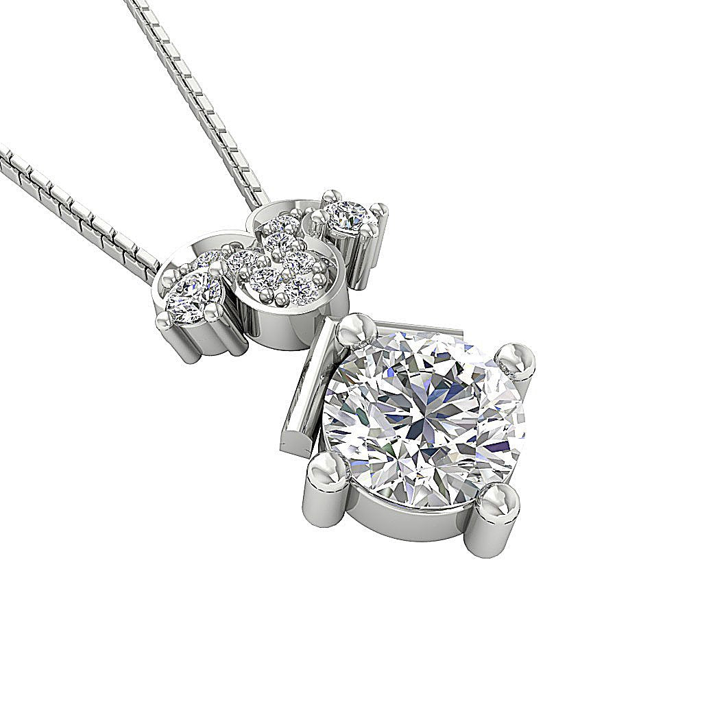 14k/18k Solid Gold Designer Fashion Pendants SI1/I1 G 0.70 Carat Genuine Diamonds