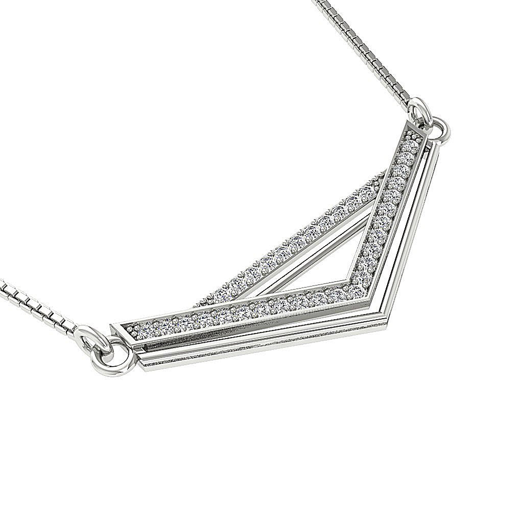 Genuine Diamond I1/SI1 G 0.30 Carat Designer Fashion Pendants 14k/18k Solid Gold