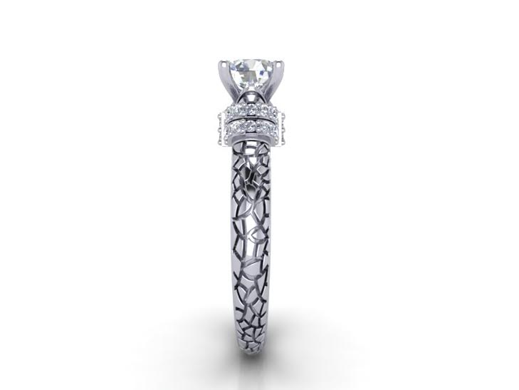 14k Solid Gold Genuine Diamond I1 G 1.00 Carat Designer Anniversary Ring