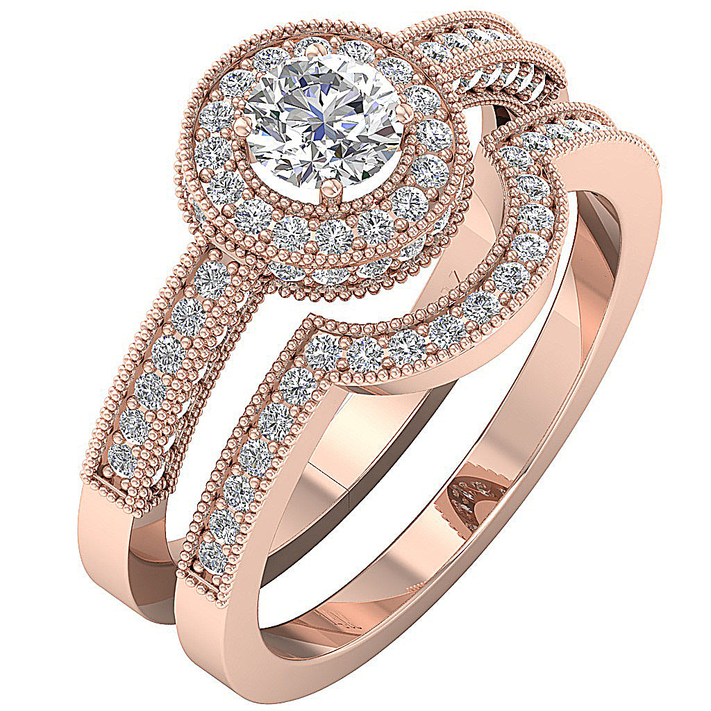 SideViewVintageStyleBridalRingProngSet