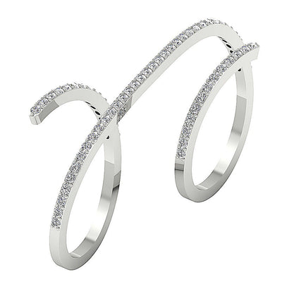 14K Yellow Gold Designer Wedding Ring Genuine Diamond SI1 G 0.80 Ct Prong Set 14.70 MM