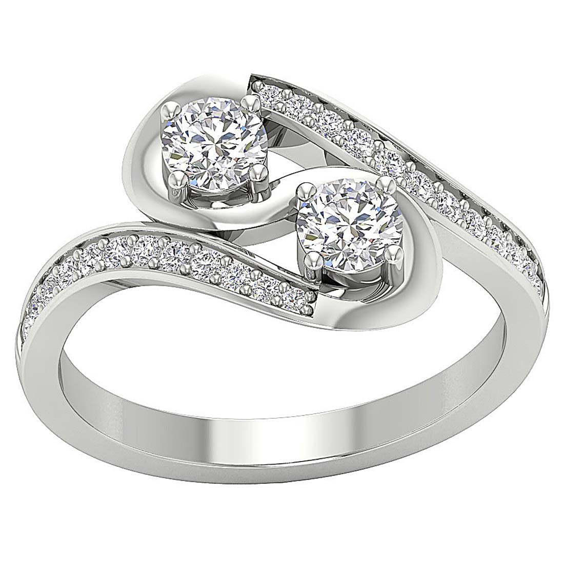 Designer Solitaire Halo Engagement Ring 14K Gold Natural Round Diamond SI1 G 1.00 Ct 12.40MM