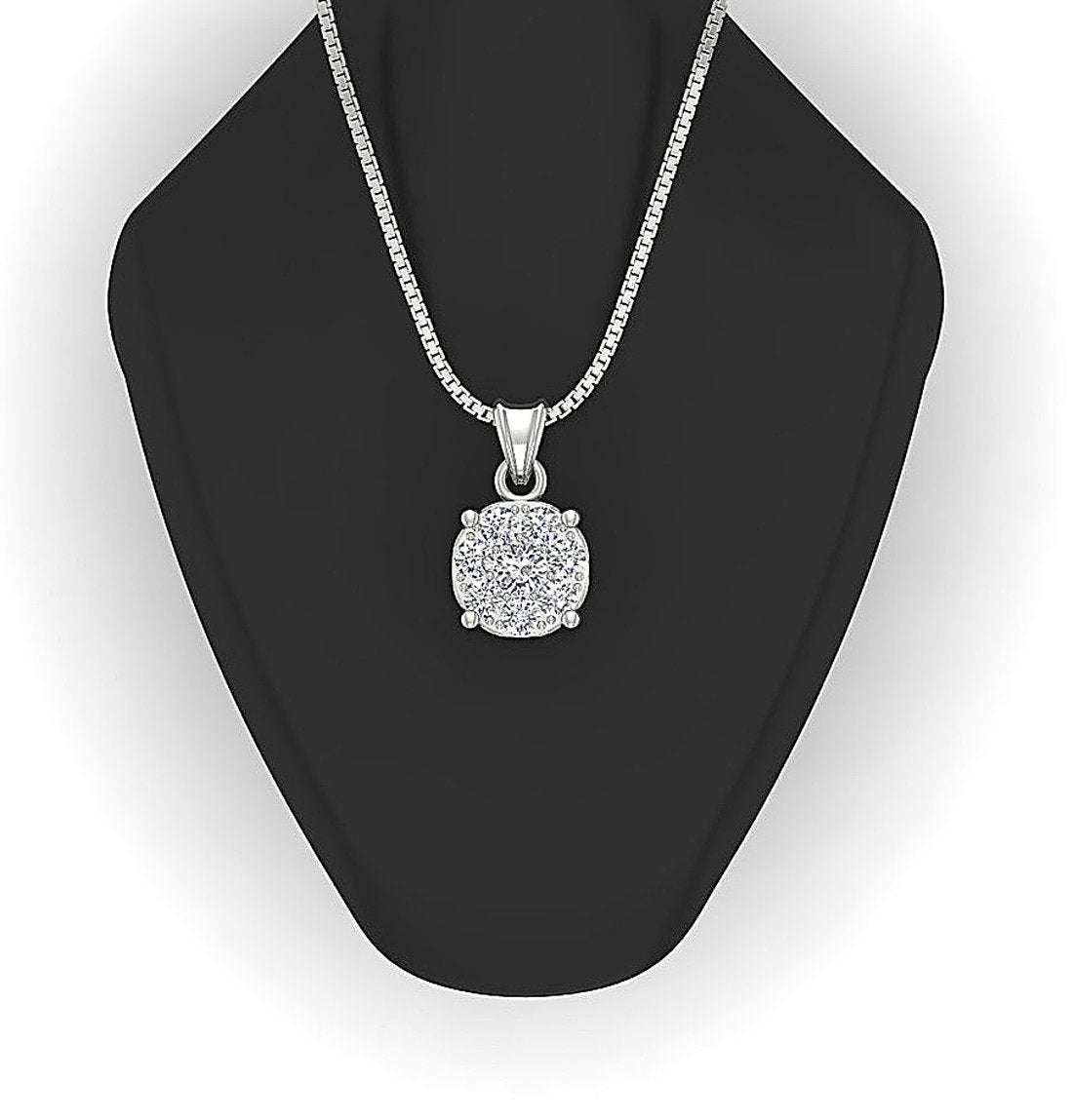 SI1/I1 G 1.00 Carat Unique Circle Shape Pendant 14k/18k Solid Gold Genuine Diamond