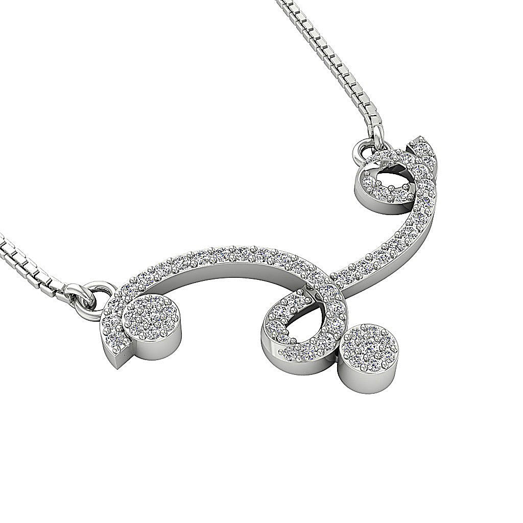 14k/18k Solid Gold Round Diamond I1/SI1 G 0.50 Carat Designer Fashion Pendants
