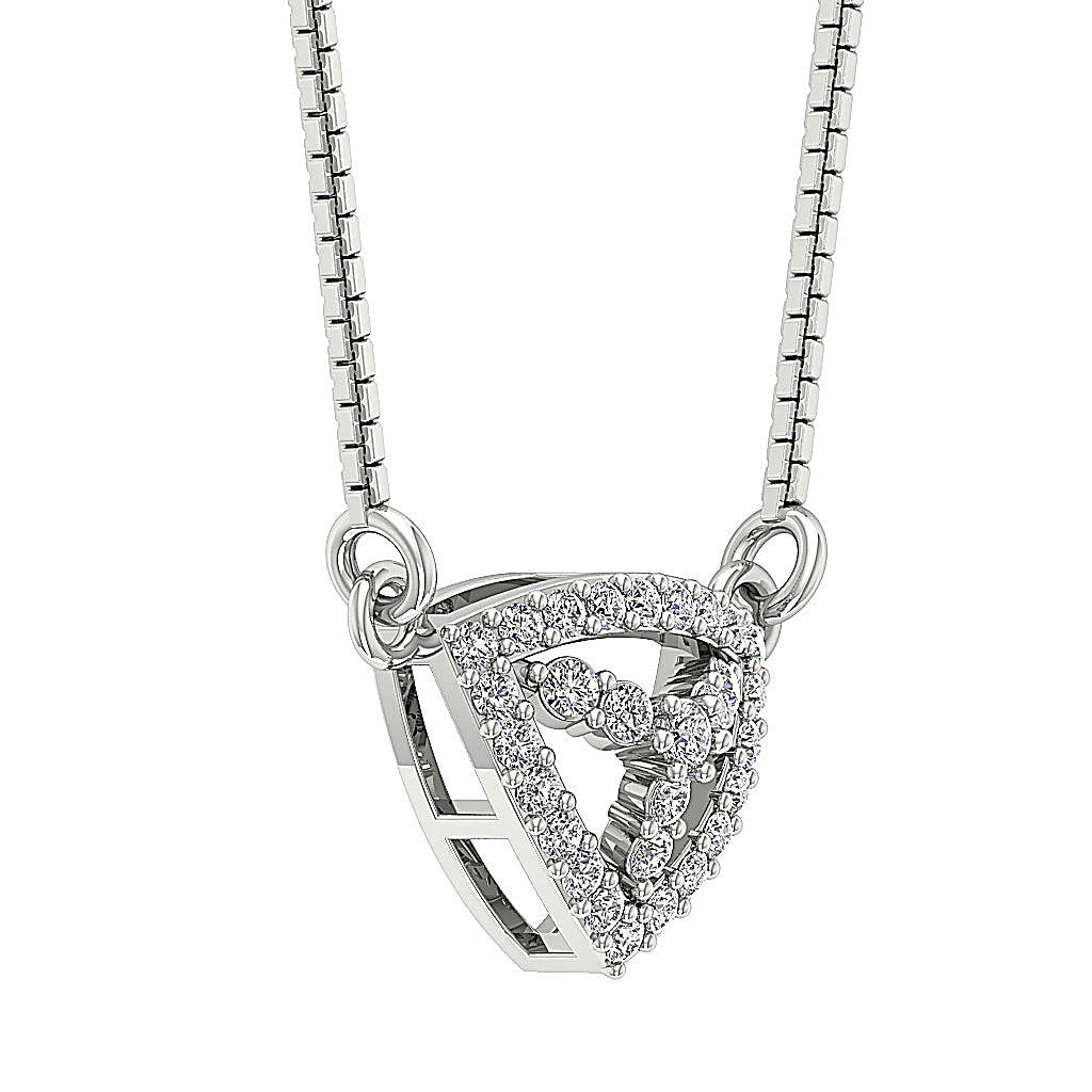 SI1/I1 G 0.35 Carat Genuine Diamond Unique Fashion Pendants 14k/18k Solid Gold