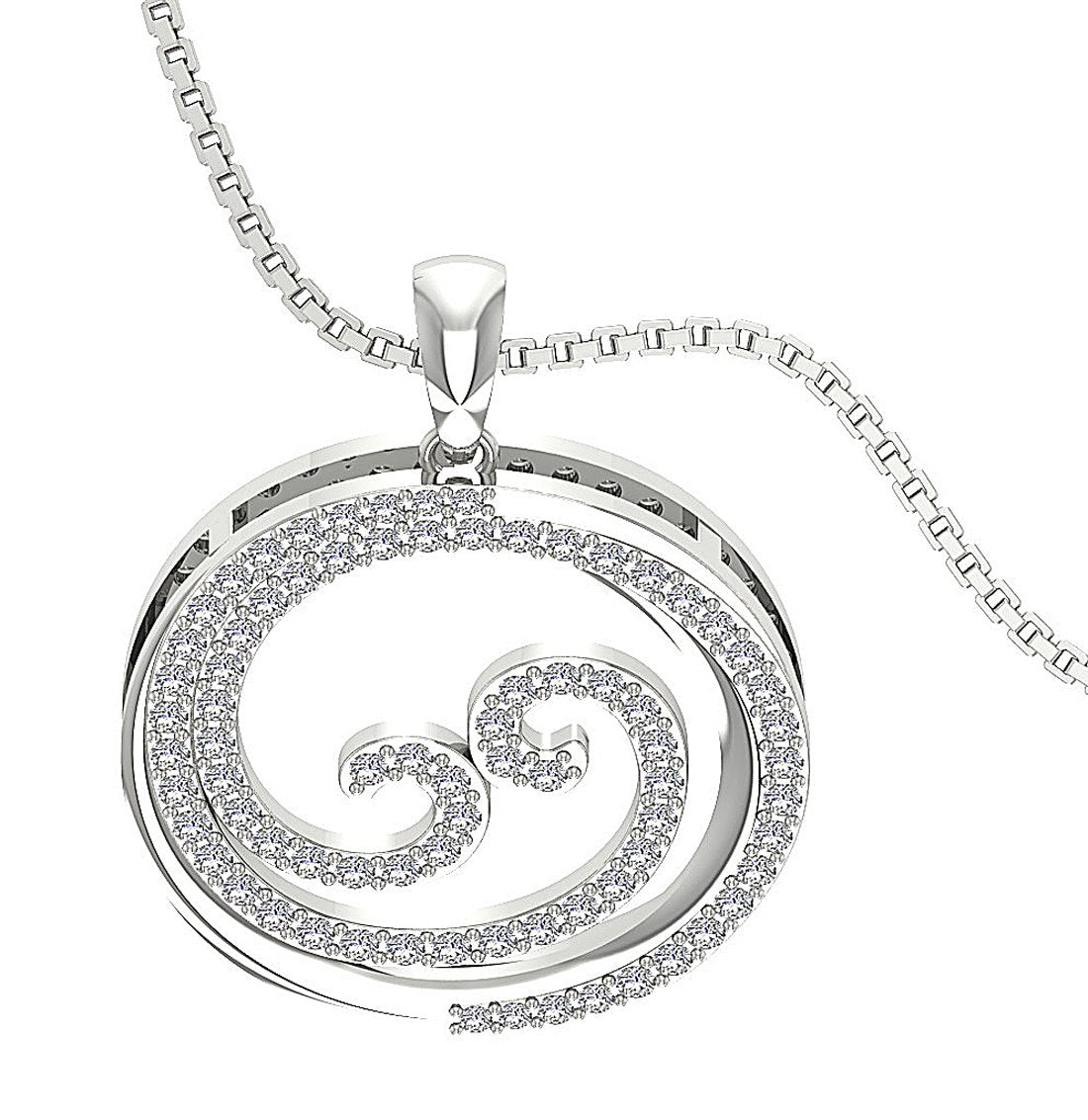 VVS1/VS1/SI1/I1 0.75 Carat Round Shape Pendant 14k/18k Gold Genuine Diamond
