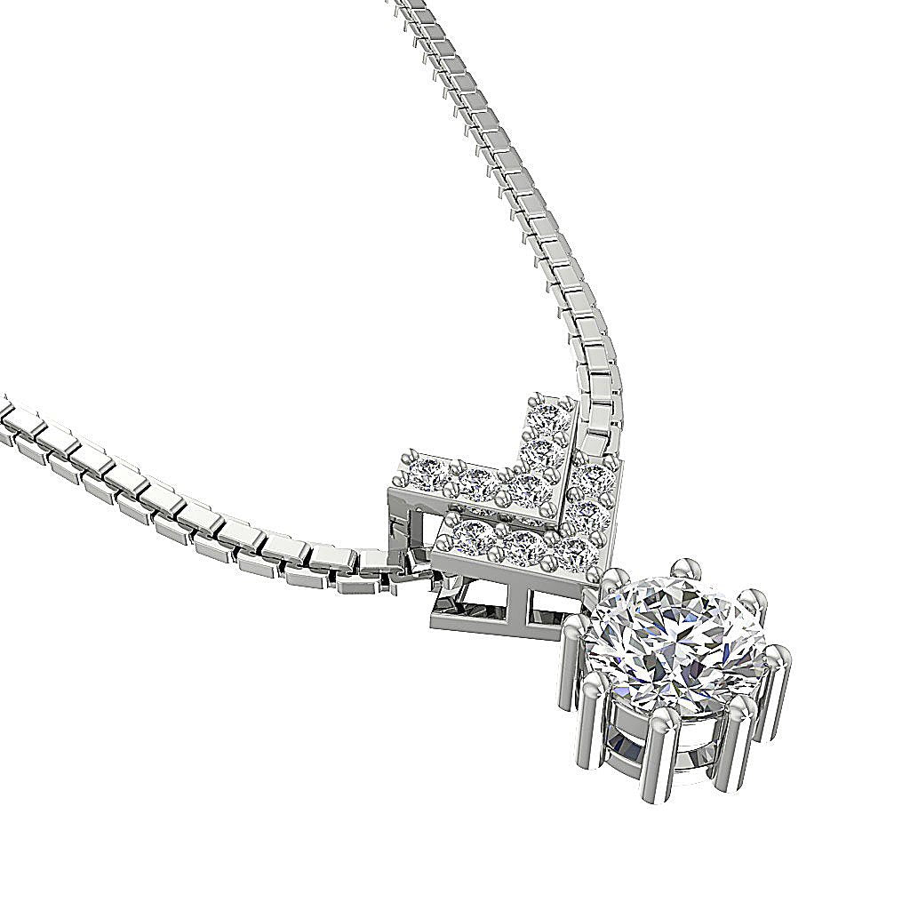Unique Fashion Pendants VS1/SI1/I1 0.55 Carat Natural Diamond 14k/18k Solid Gold
