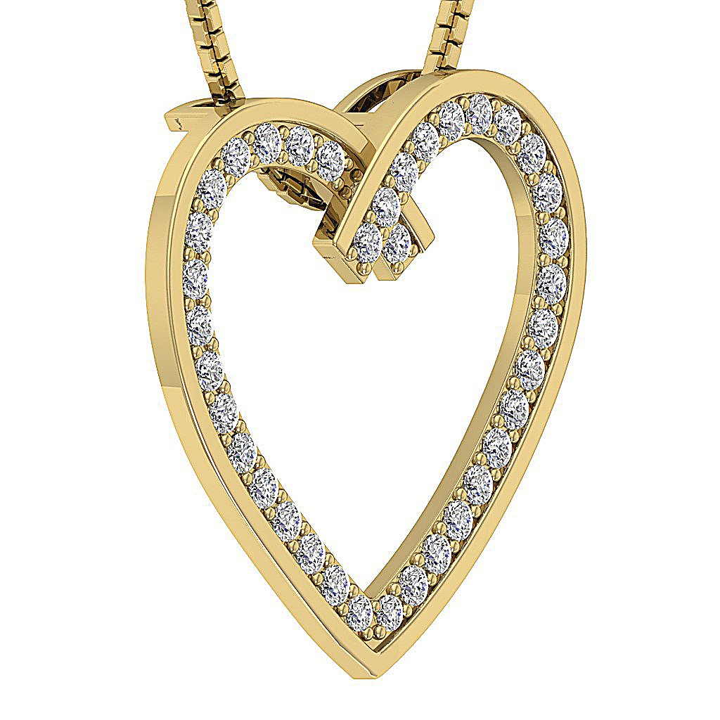 VintageGenuineCutDiamond14kGoldPendant