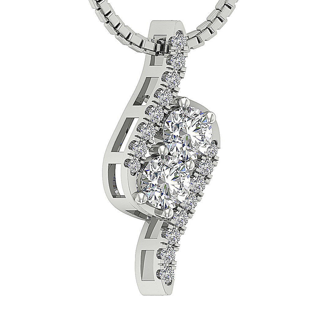 Genuine Diamonds SI1/I1 G 0.50 Carat Designer Fashion Pendants 14k/18k Gold