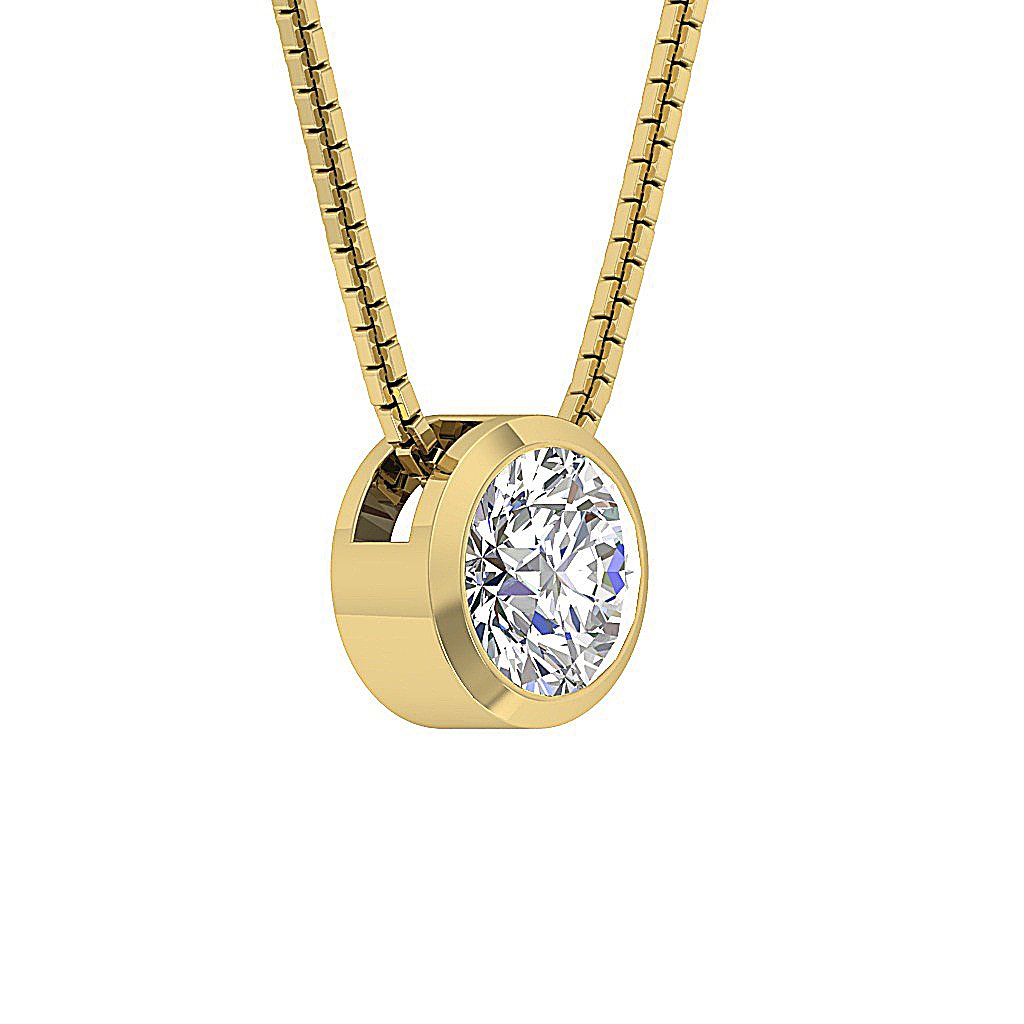 14k/18k Solid Gold Genuine Diamonds SI1/I1 1.00 Carat Unique Fashion Pendants