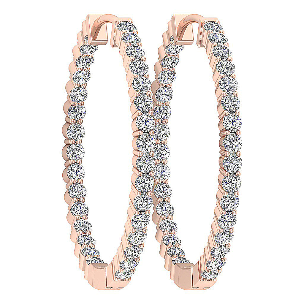 VintageNaturalDiamondEarringSet14kGold