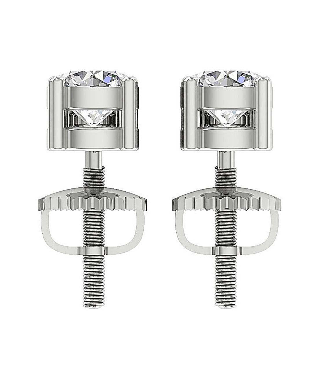 SI1/I1 G 1.50 Ct Dangle Wedding Earrings Genuine Diamond 18k/14k Yellow Gold Prong Set