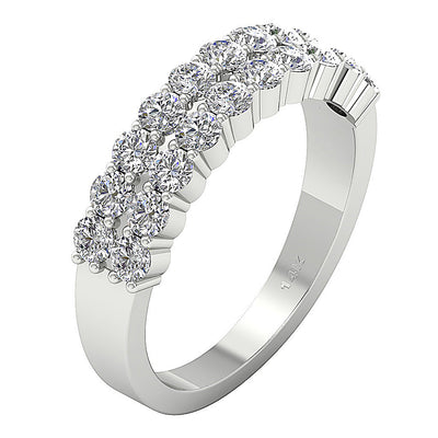 Engagement Ring Natural Diamond SI1 G 2.00 Carat 14K Solid Gold Prong Set
