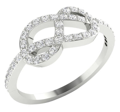 14K Solid Gold Designer Engagement Ring Natural Diamond SI1 G 0.50 Ct Prong Set 7.80 MM