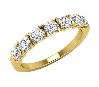 Engagement Ring SI1 G 1.10 Ct Round Cut Diamond Prong Set 14K Gold 3.60MM