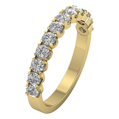 SI1 G 1.05 Ct Designer Engagement Ring Natural Diamond 14K Solid Gold Prong Set 3.30 MM